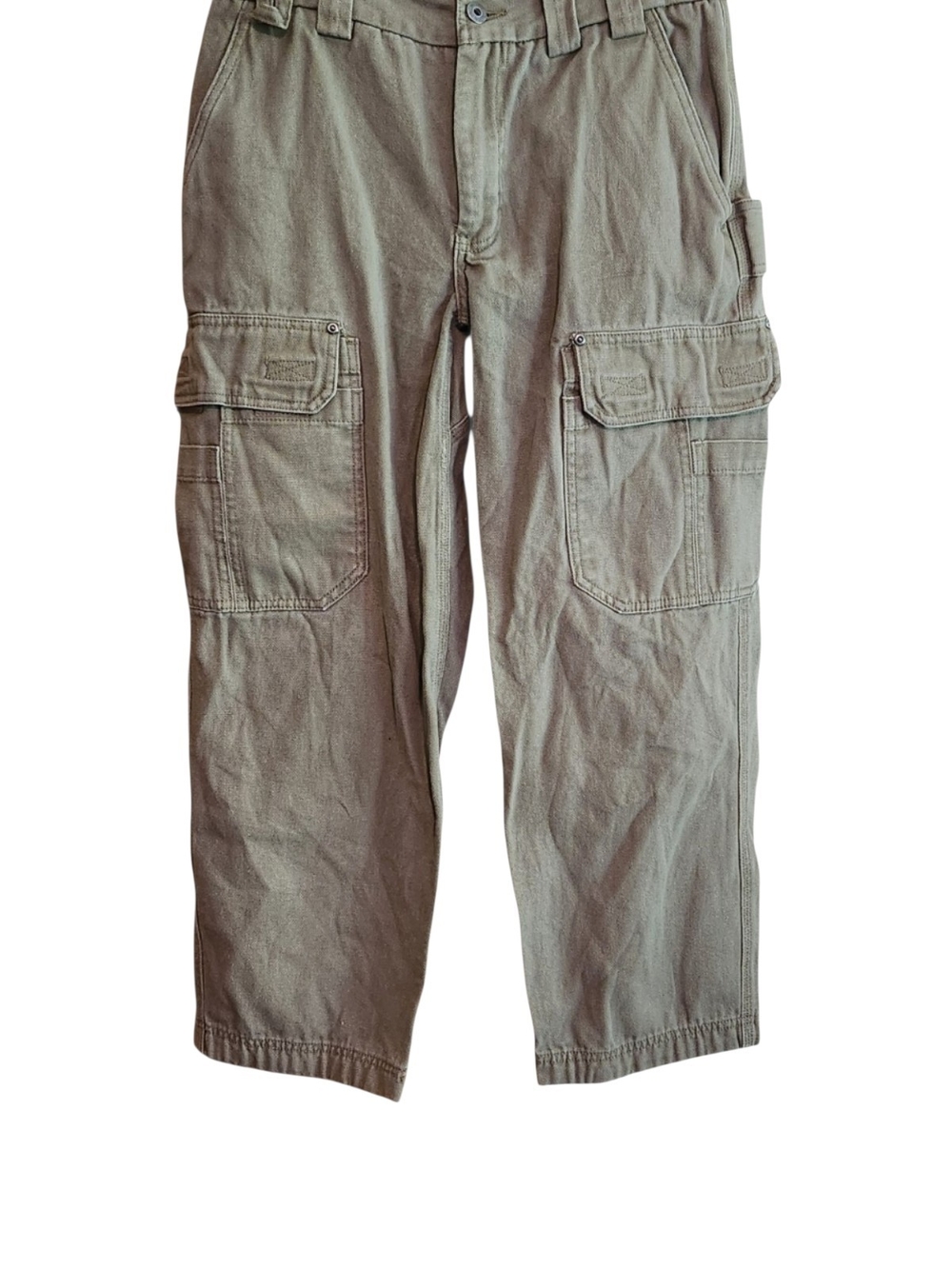 Duluth Trading Co Tan Cargo Pants with Utility Pockets
